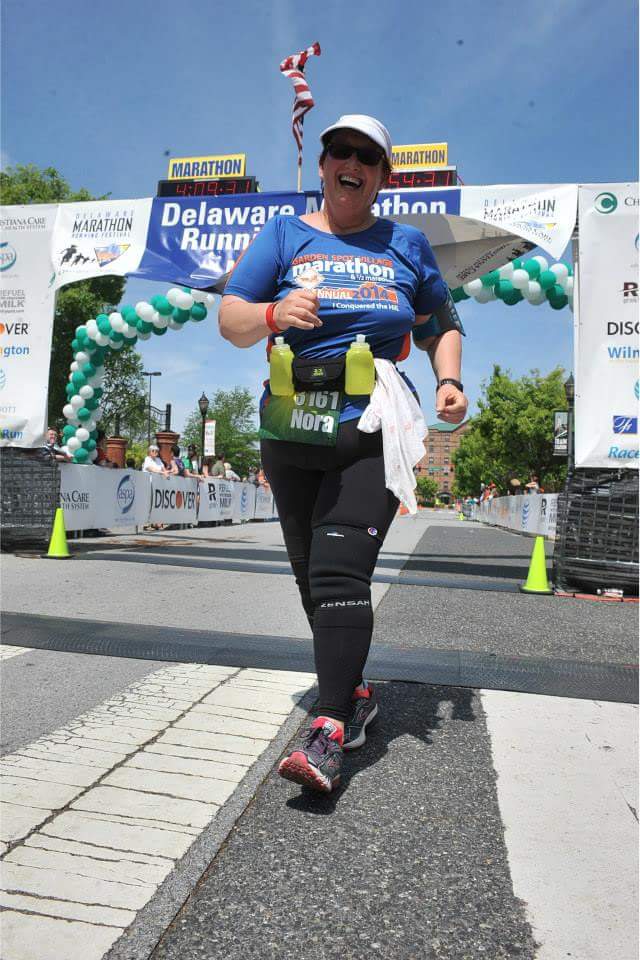 Finishing strong at the Delaware Valley half!