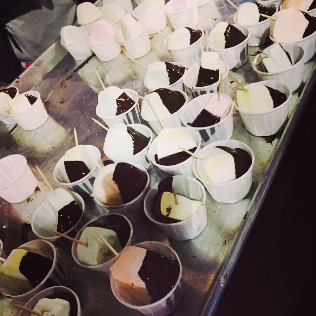 Chocolate dipped marshmallows at the Expo…um, yes please!