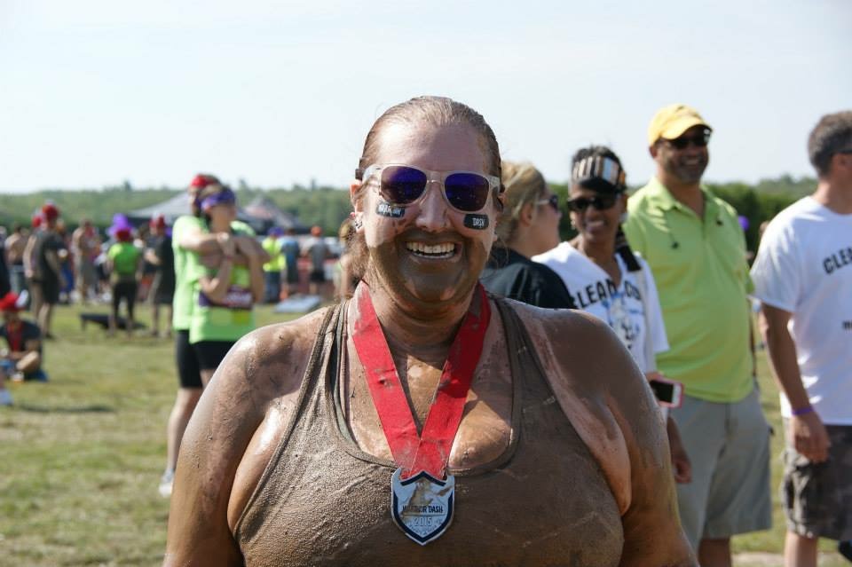 All muddy after the Warrior Dash! 